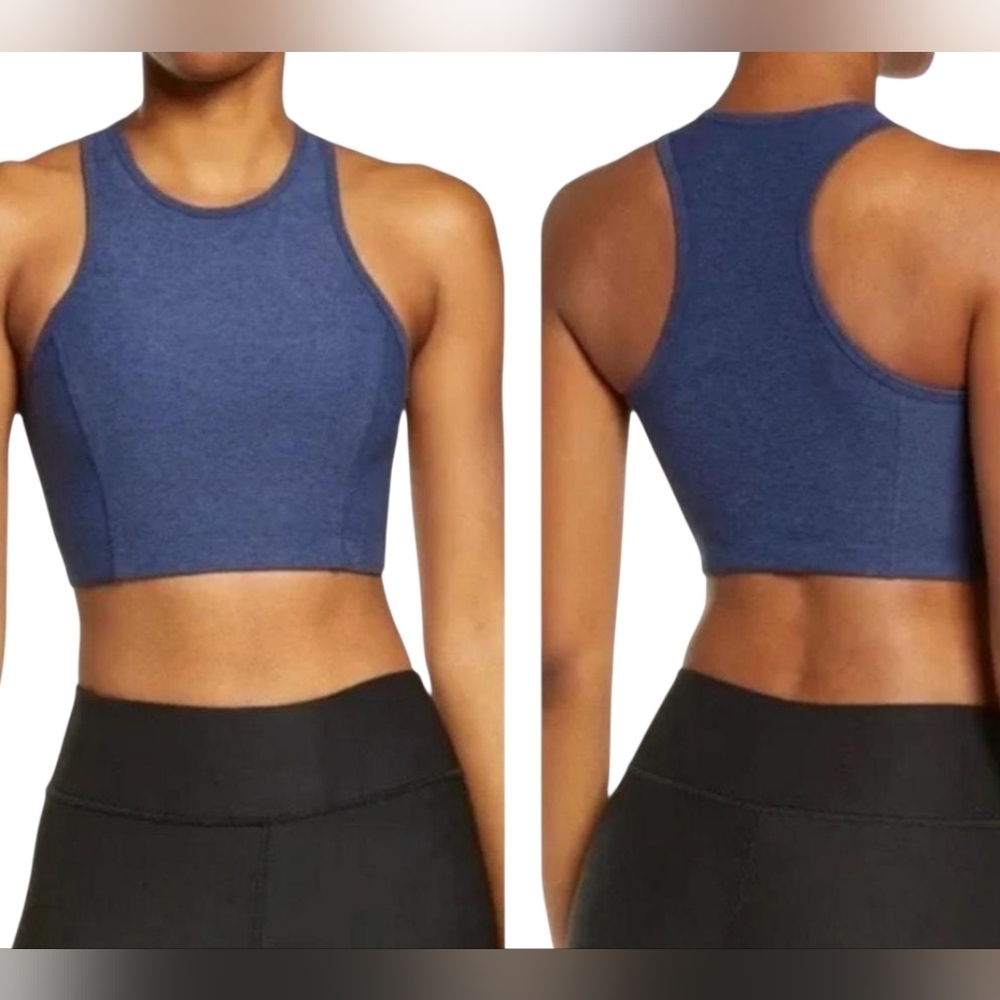 Outdoor Voices Athletic Crop Top Navy Blue Medium